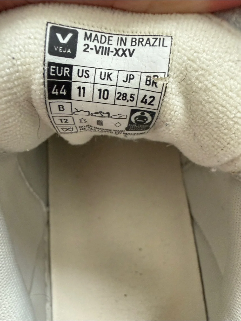 Veja Cream and Black Men's Sneakers